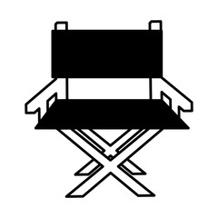 director chair cinema icon vector illustration design