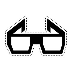 3d glasses isolated icon vector illustration design