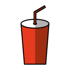 soda glass isolated icon vector illustration design