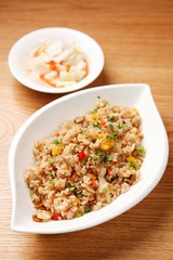 dak gaseumsal bokkeumbap. Chicken Breast fried rice