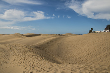 Clouds over desert.