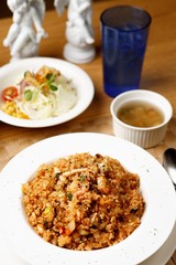haemul bokkeumbap. Seafood Fried Rice