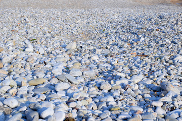 Beach stones texture