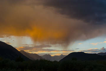 Mountain Sunset Virga