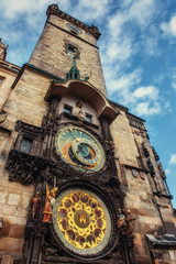 Astronomical clock in Prague, Czech Republic Europe