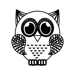 owl bird isolated icon vector illustration design