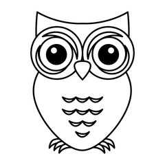 owl bird isolated icon vector illustration design