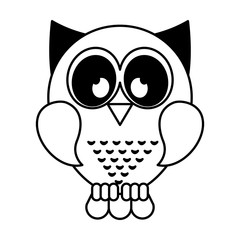 owl bird isolated icon vector illustration design