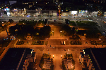 Warszawa letniej nocy/Warsaw by summernight, Mazovia, Poland