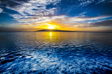 Sunset over Maui