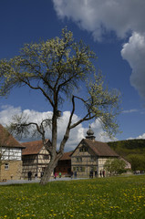 dorfidylle in freilandmuseum fladungen