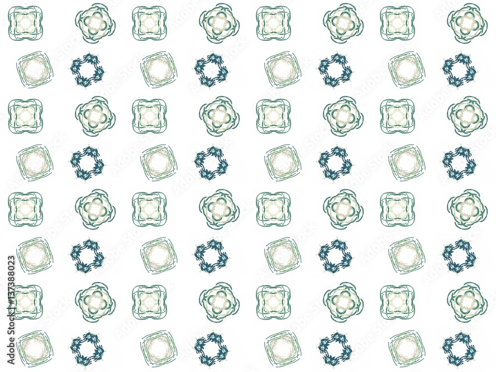 Fototapete texture with 3d rendering abstract fractal pattern