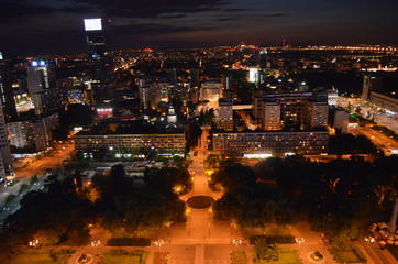 Warszawa letniej nocy/Warsaw by summernight, Mazovia, Poland
