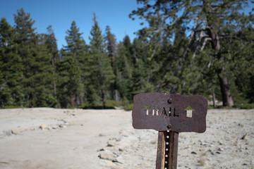 Trail Sign Yosemite
