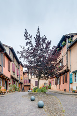 Fototapeta na wymiar Medieval square in Albi, France