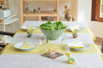 Easter table decoration.
