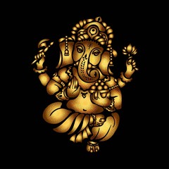 Gold Ganesha 23
