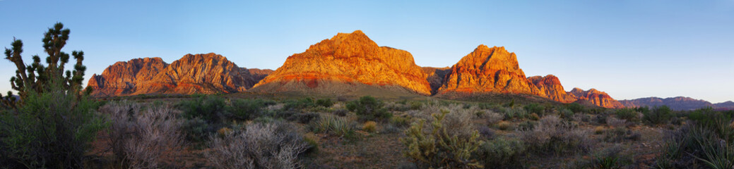 Red Rock desert at sunrise