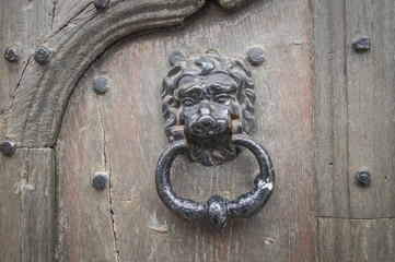 Antique Lion Door Knocker, Oxford, England