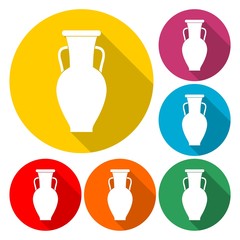 Flat Trophy Icon - Illustration