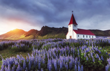 Lutheran church in Vik. Iceland.
