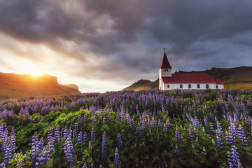 Lutheran church in Vik. Iceland