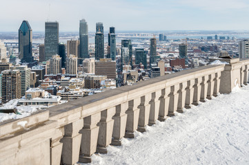 Montreal Skyline in winter (2017)