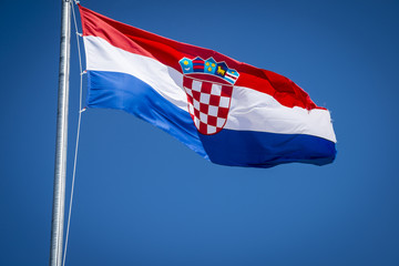 Croatian waving flag