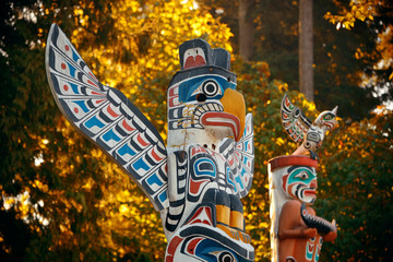 Indian totem poles