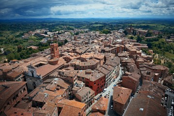 Fototapeta na wymiar Siena rooftop view