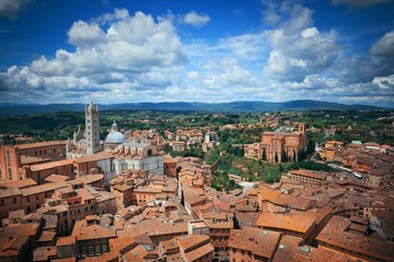 Obraz premium Siena rooftop view