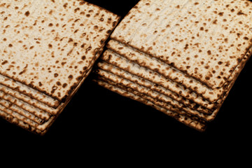 Matsa close-up on a black background