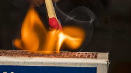 Streichholz brennt Zündung Feuer Safety Match