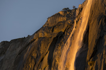 Horsetail Falls at Sunset, Yosemite