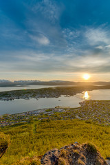 Midnight Sun in Tromso, Norway.