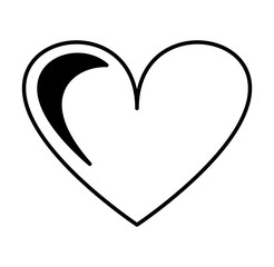 heart love isolated icon vector illustration design