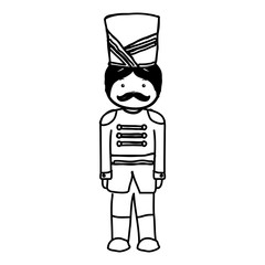 Fototapeta na wymiar nutscraker soldier isolated icon vector illustration design