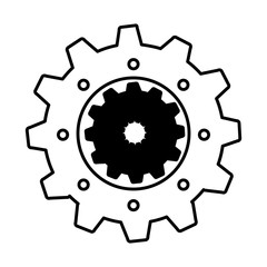 gear setting isolated icon vector illustration design