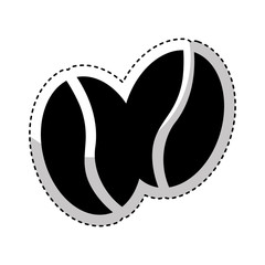 coffee grains isolated icon vector illustration design