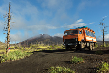 Kamaz in Dead wood - consequence of a catastrophic release of ash during the eruption of volcano in...