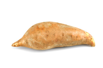 sweet potato isolated on white background
