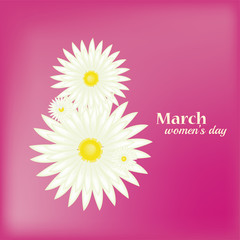 8 March Women's Day greeting card