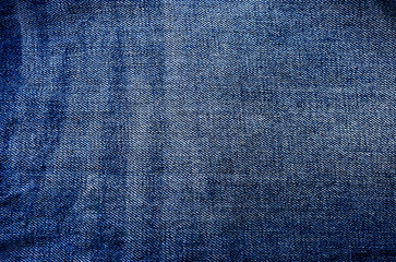Naklejka premium Blue jean fabric texture background