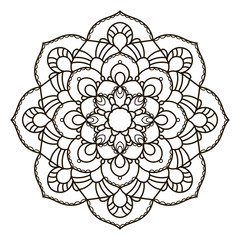 Mandala. Ethnic decorative element.