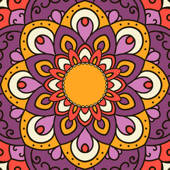 Mandala. Ethnic decorative element.