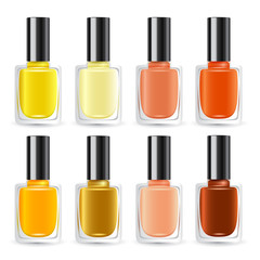 Set of Color Nail Polish : Vector Illustration