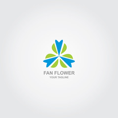 Fan Flower Logo