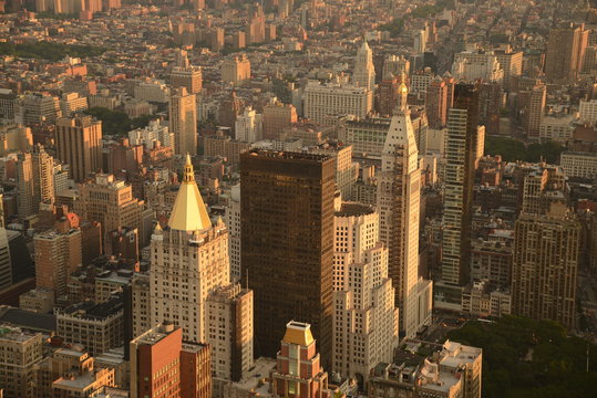 vistas de Nueva York del edificio empire state, Manhattan, EEUU