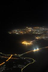 Aerial night view