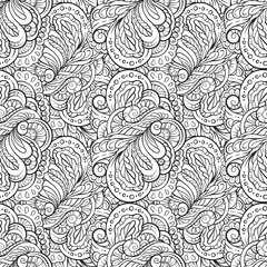 Fantasy decorative ornamental seamless pattern